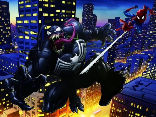 Картинка Пазл 3D Человек-паук против Венома 500 деталей Prime3D 32603 0670889326036 фото 2